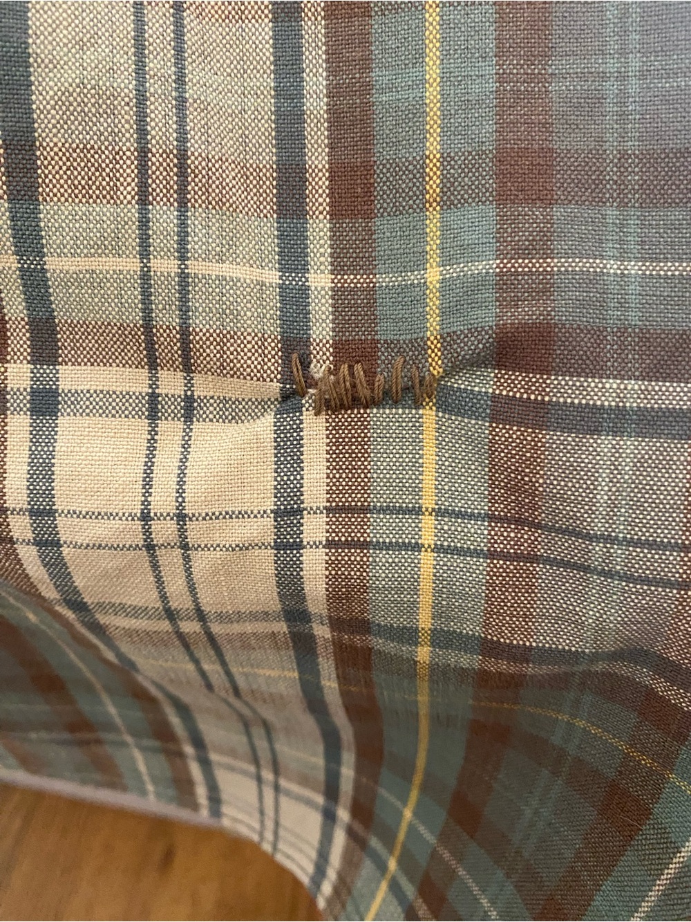 RRL Repaired Plaid Twill Work-shirt XL - Picture 11 of 13